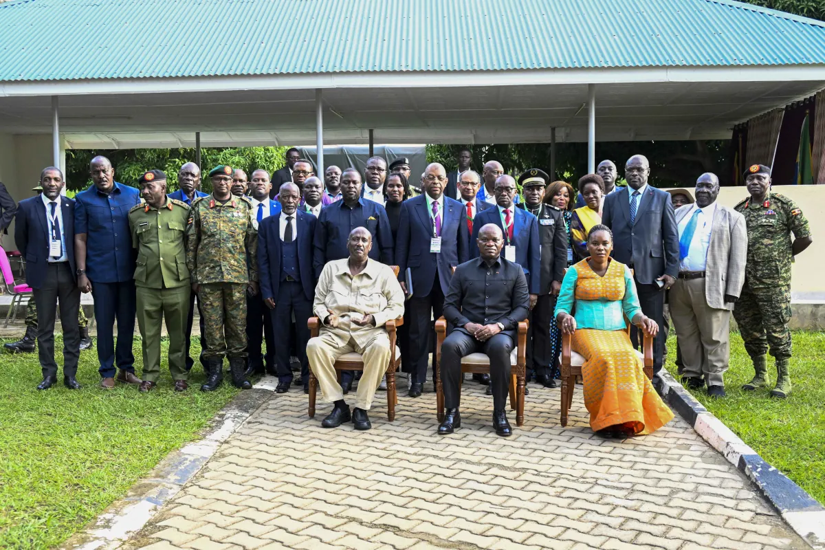 Gen. Salim Saleh hosts Gabonese President in Gulu