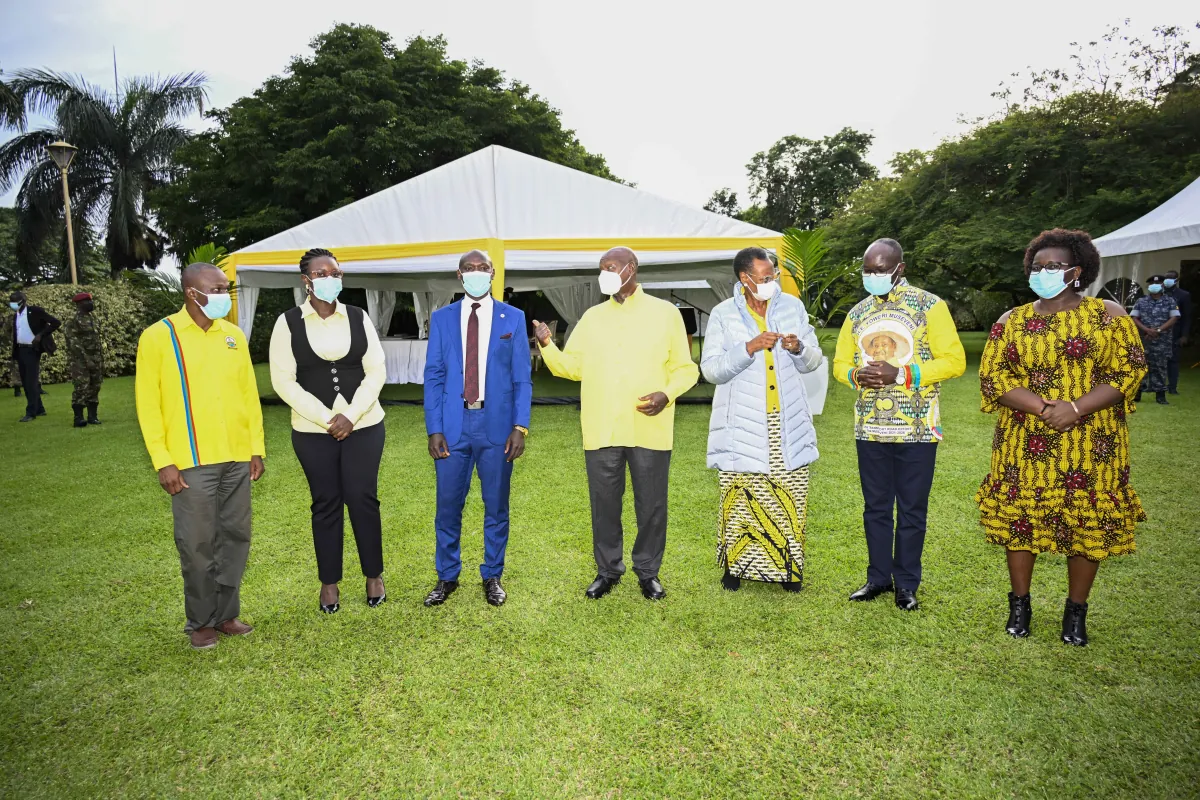“Rationalization of government agencies will help us to save a lot of money,” says President Museveni as he meets NRM Parliamentary caucus