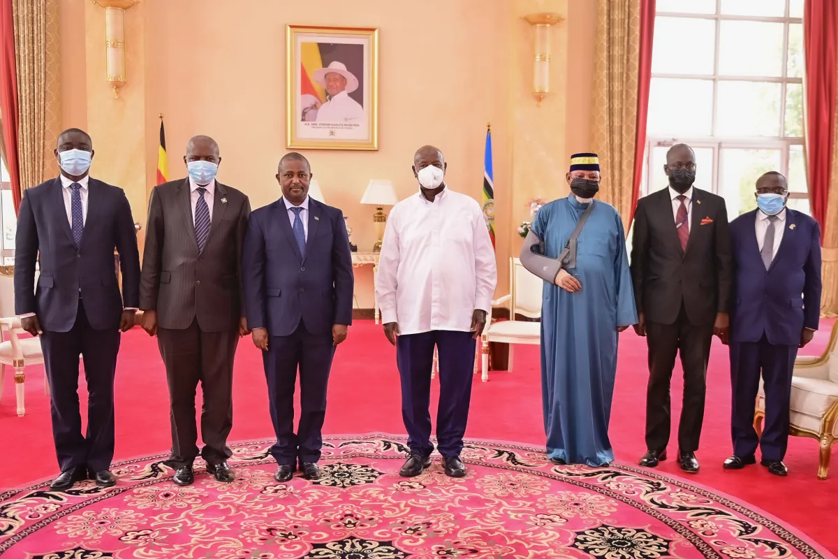 President Museveni receives credentials from 7 new envoys to Uganda