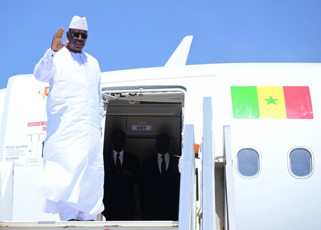 President Museveni bids farewell to his Senegalese counterpart Macky Sall