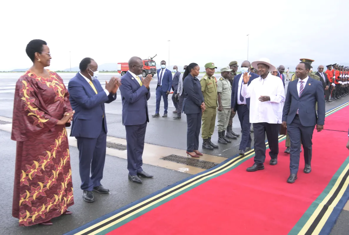 President Museveni arrives in arusha for the 25th EAC Heads of State Summit