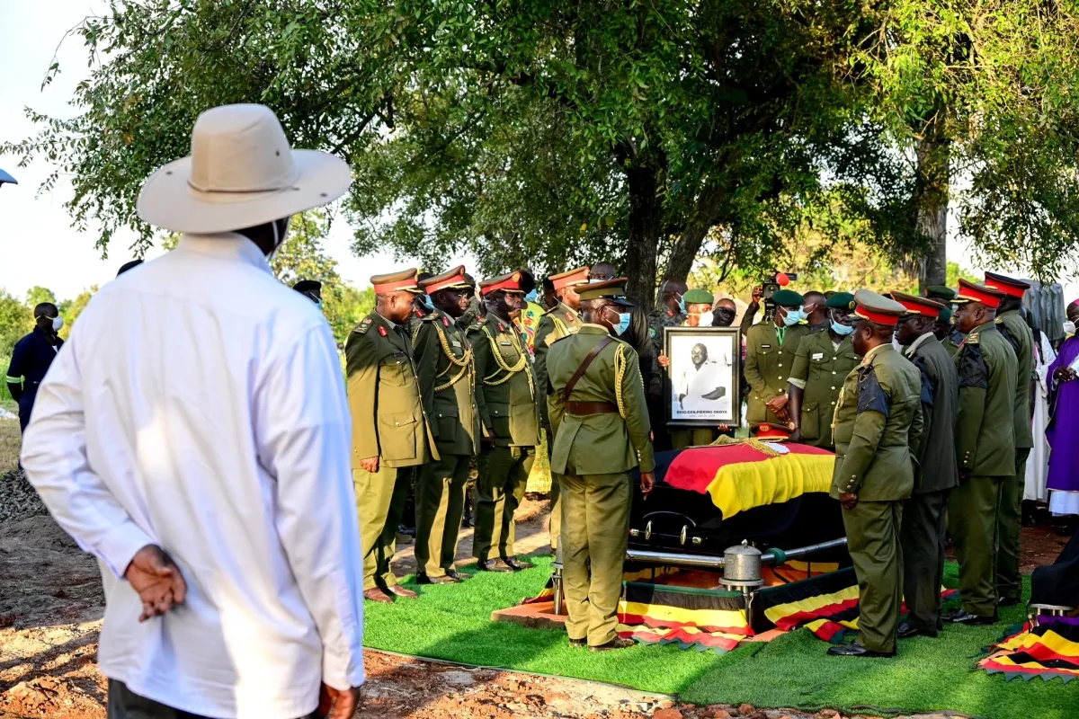 Government to set up a technical school in memory of Brig. Okoya as President Museveni pays tribute to fallen senior army officer