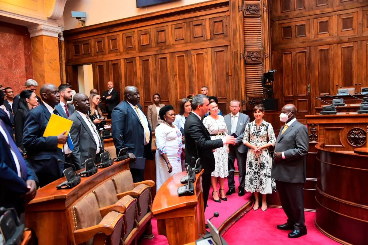 President Museveni makes case for Uganda’s coffee as he meets Serbia’s National Assembly President