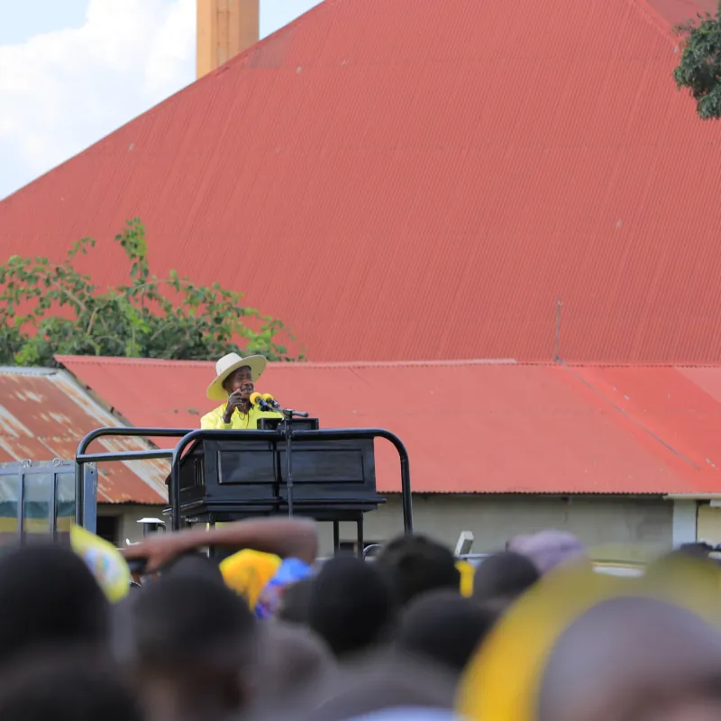 Museveni wraps up Teso campaigns, promises belt road to Karamoja