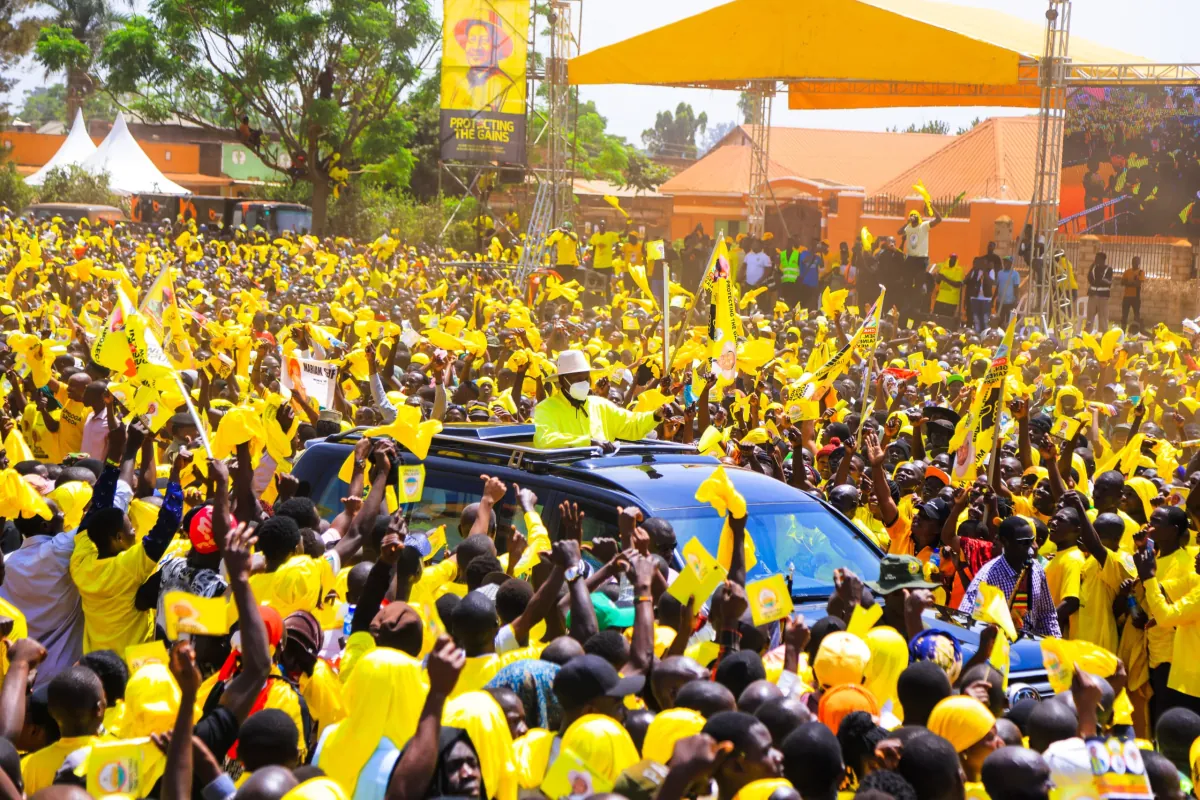 Mammoth crowd attends Museveni rally in Iganga on final day of Busoga tour