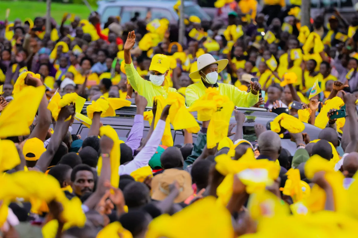Museveni, Maama Janet campaign rally draws mammoth crowd in Ntungamo