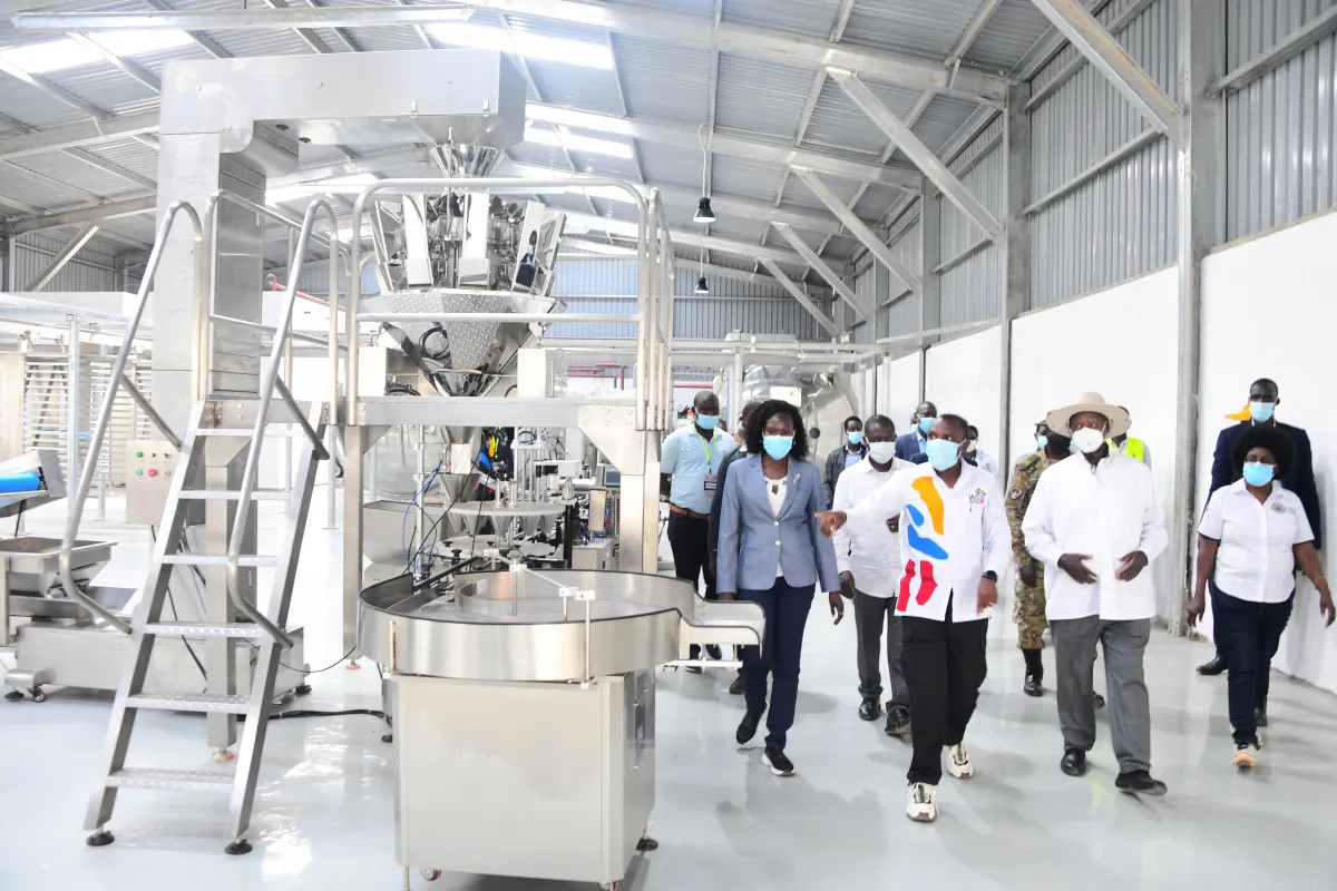 President Museveni inspects progress of Inspire Africa Coffee factory project