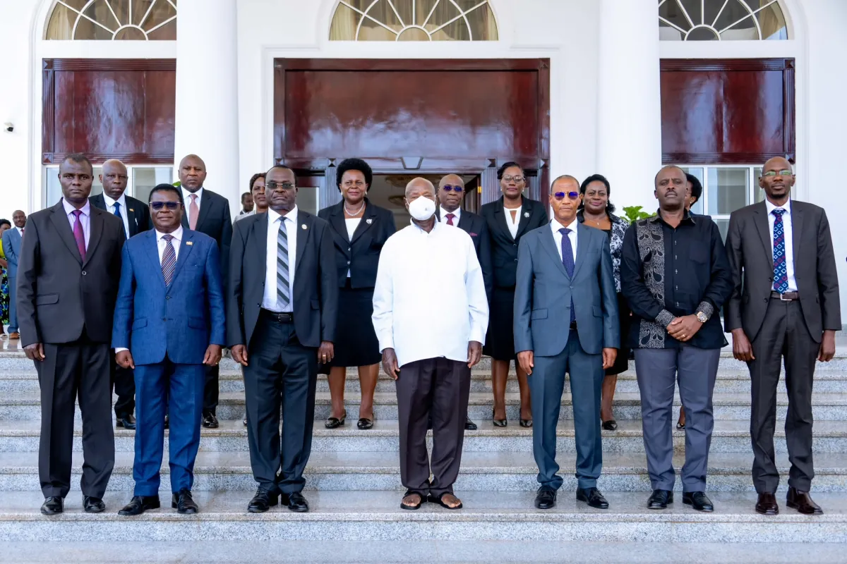 President Museveni swears-in nine newly appointed judges