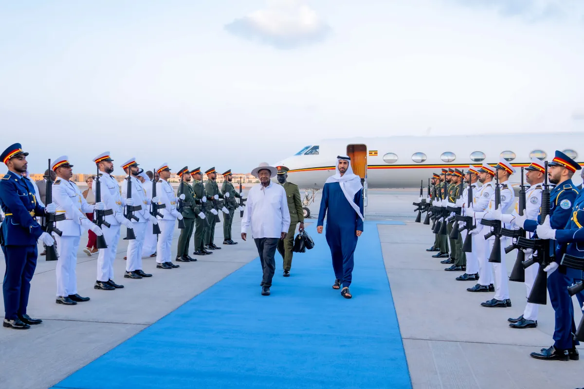 President Museveni arrives in Abu Dhabi for sustainability week