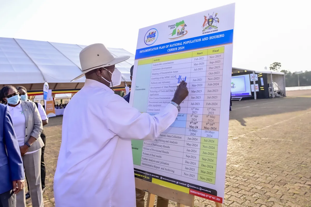 “Endeavor to be counted,” says President Museveni as he launches the National Population and Housing Census 2024