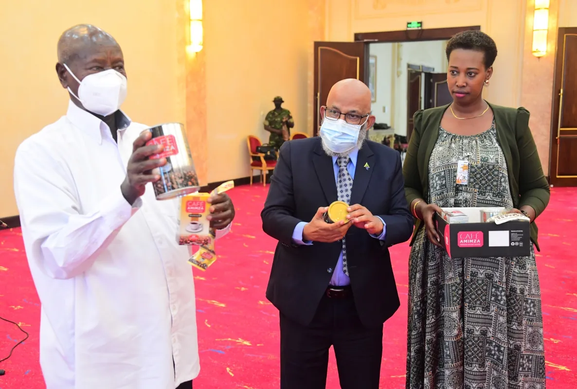 President welcomes coffee value addition investor