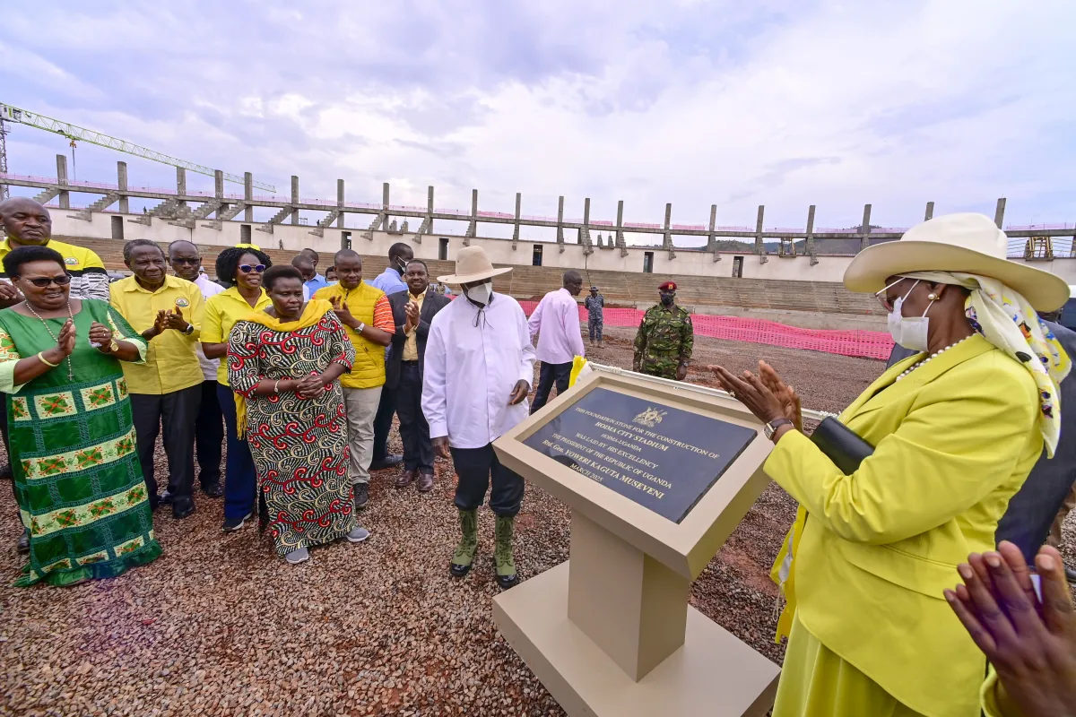 President Museveni commends progress on Hoima City Stadium, pledges more sports infrastructure
