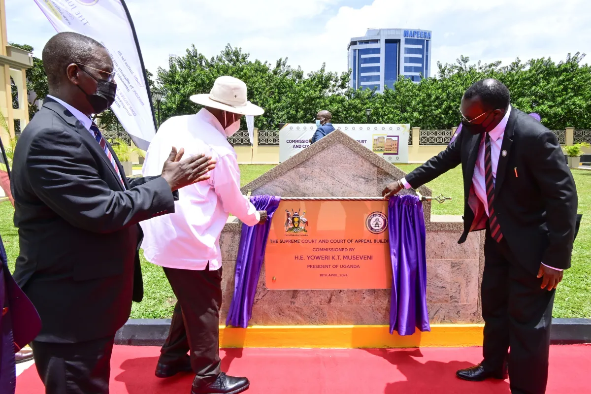 President Museveni commissions new Supreme Court and Court of Appeal buildings