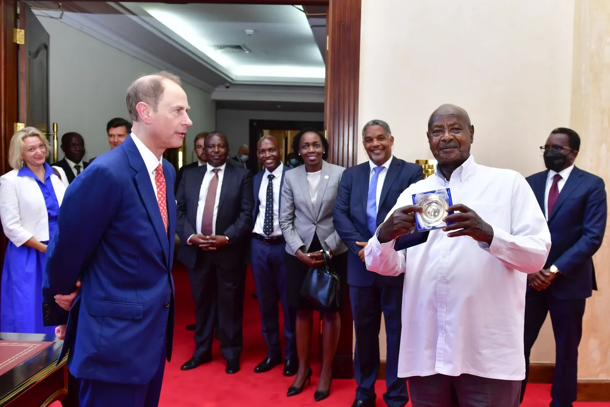 President Museveni meets Duke of Edinburgh