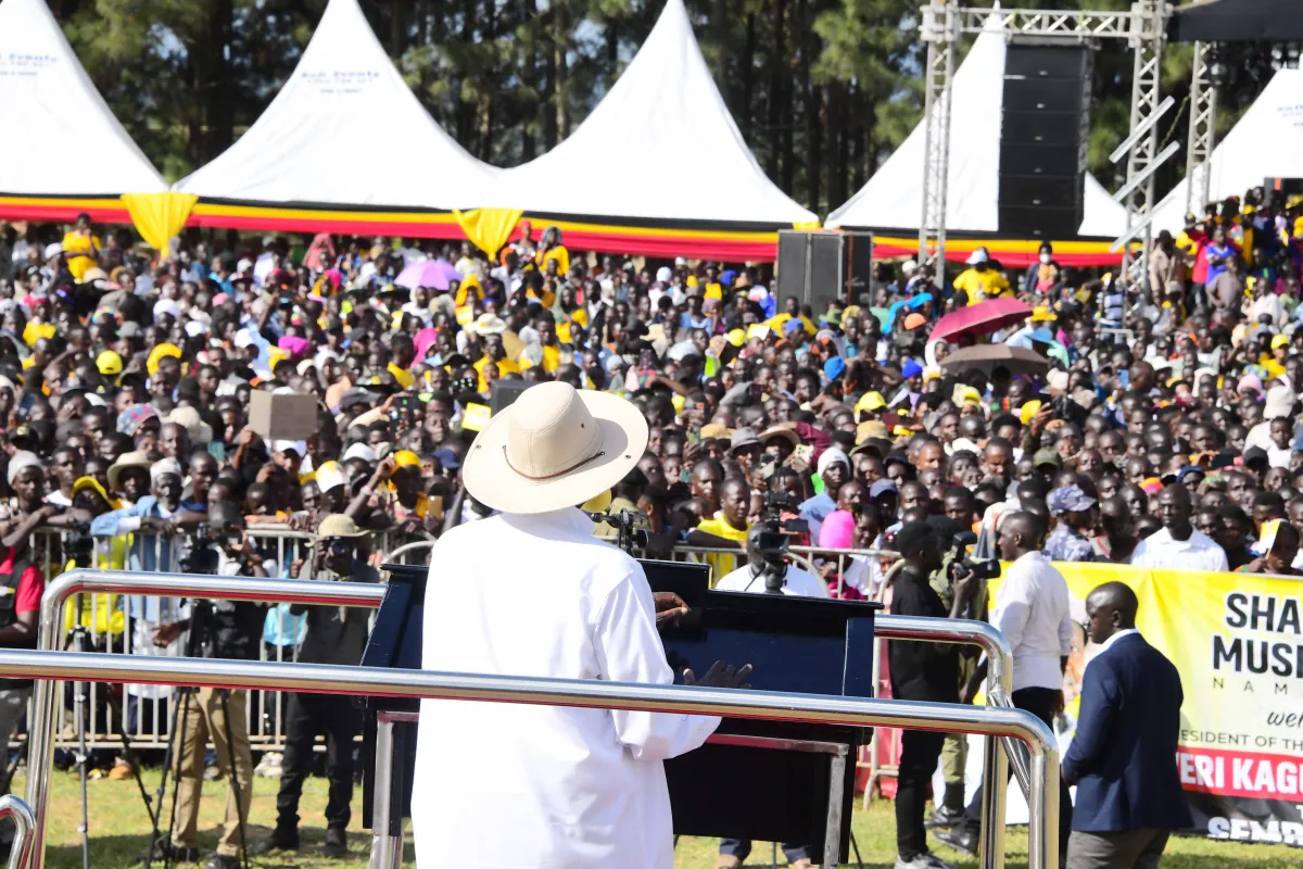 President Museveni tips Sembabule residents on irrigation and wealth creation