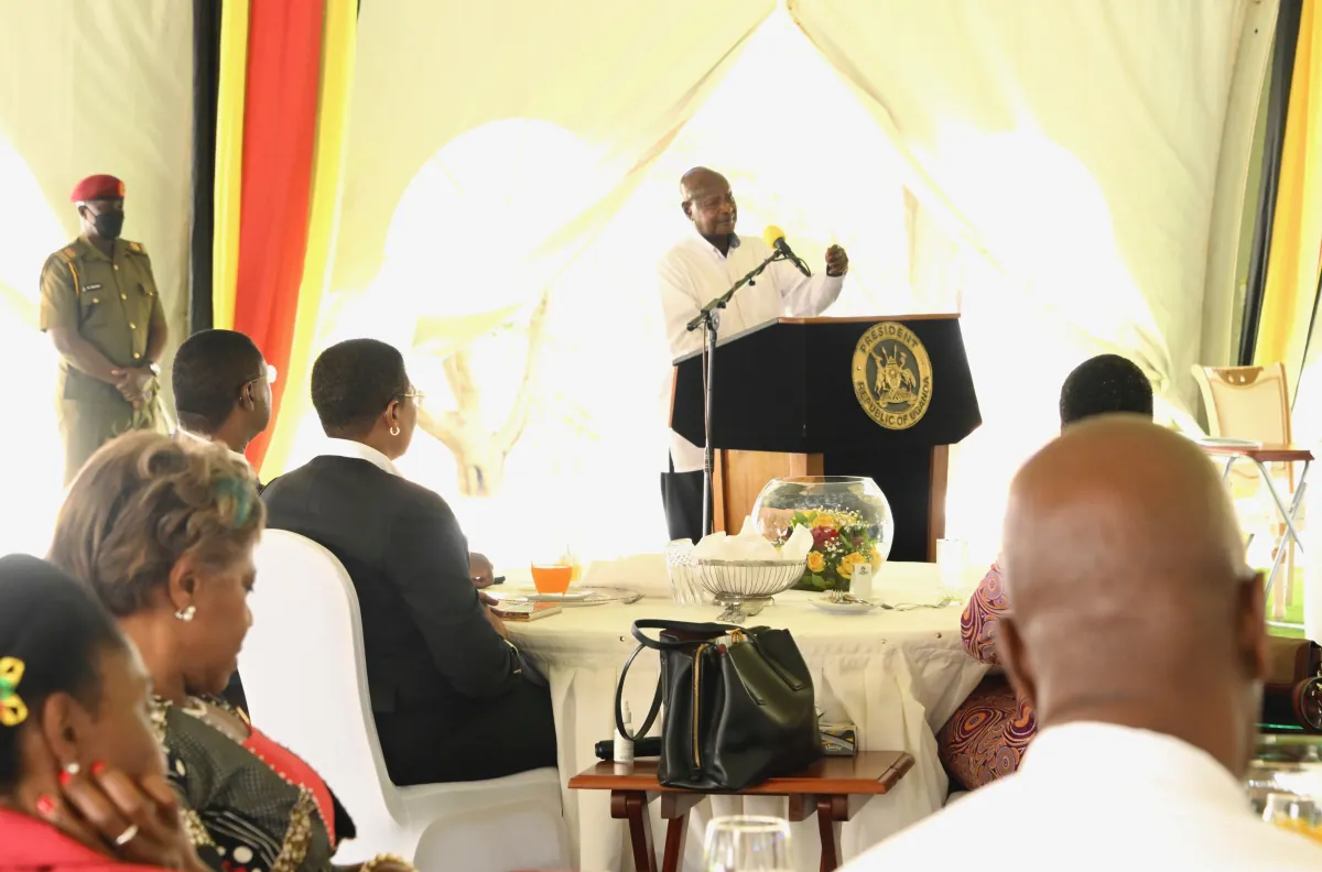 “Politics of identity benefits opportunists,” says H.E President Museveni