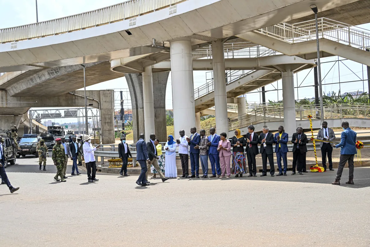 President Museveni commissions new Kampala flyover, calls for discipline and cleanliness in the city