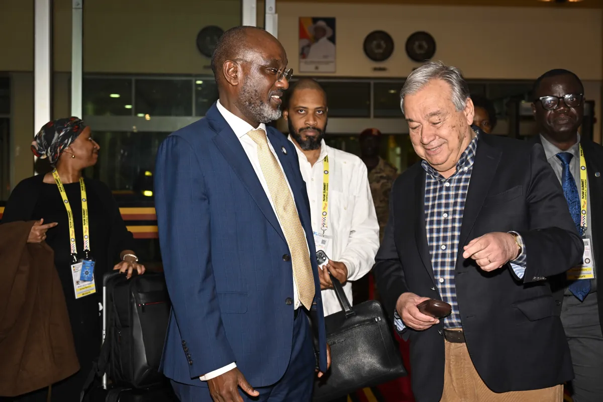 UN Secretary General in Uganda for NAM and G-77+ China summits