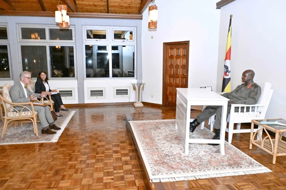 President Museveni meets German Ambassador H.E Matthias Schauer