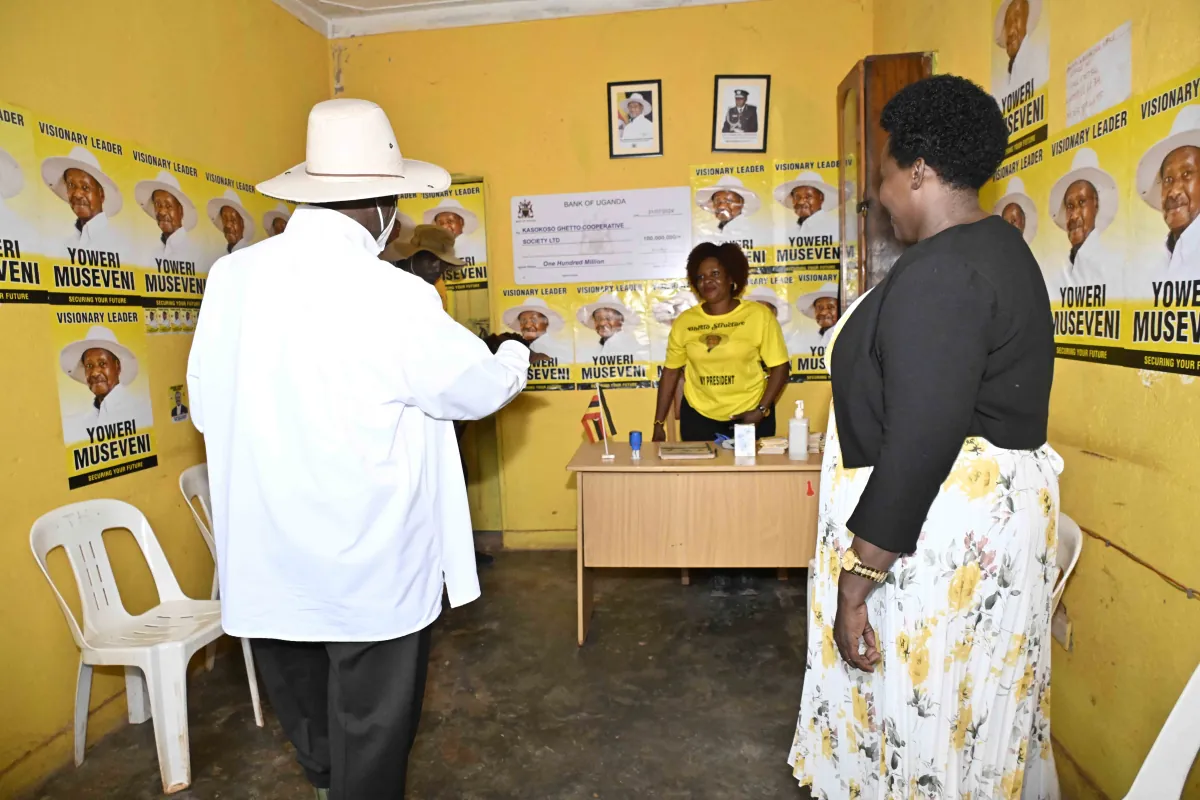 President Museveni vows to resolve Kasokoso land dispute, pledges more support to ghetto SACCOs
