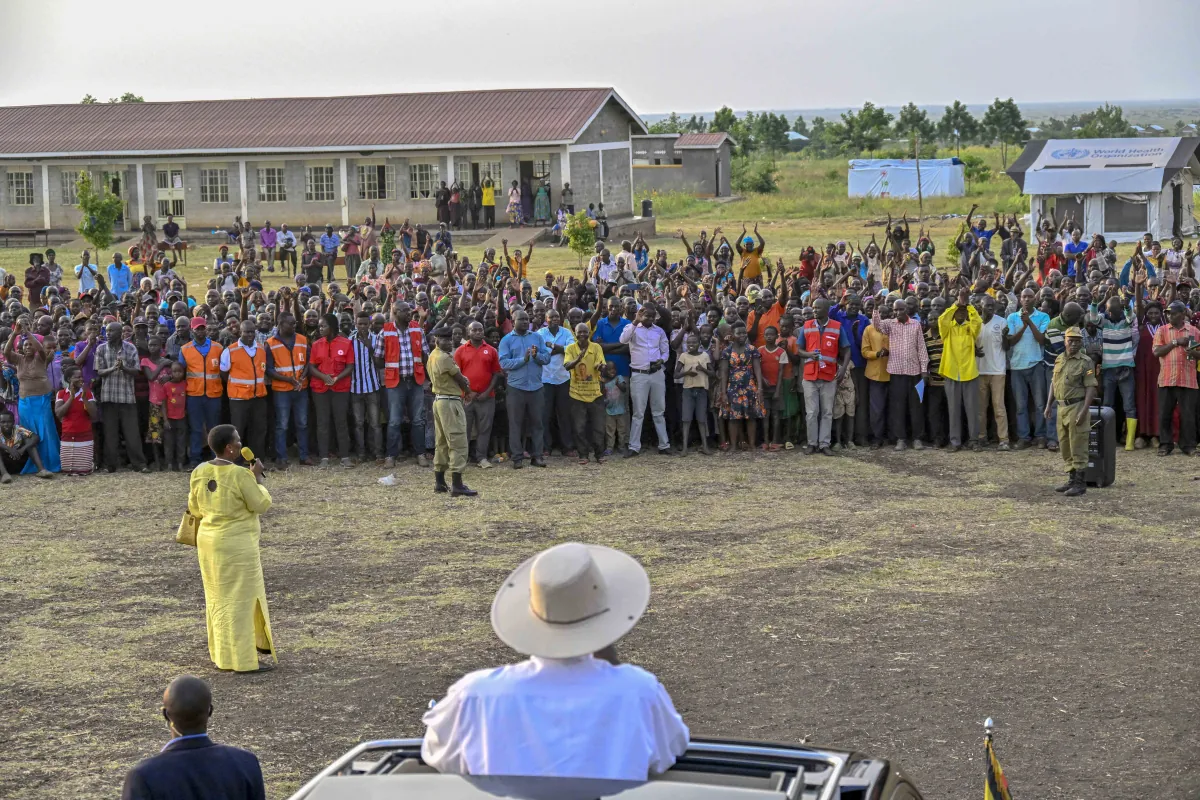 President Museveni visits landslide survivors, commits government support