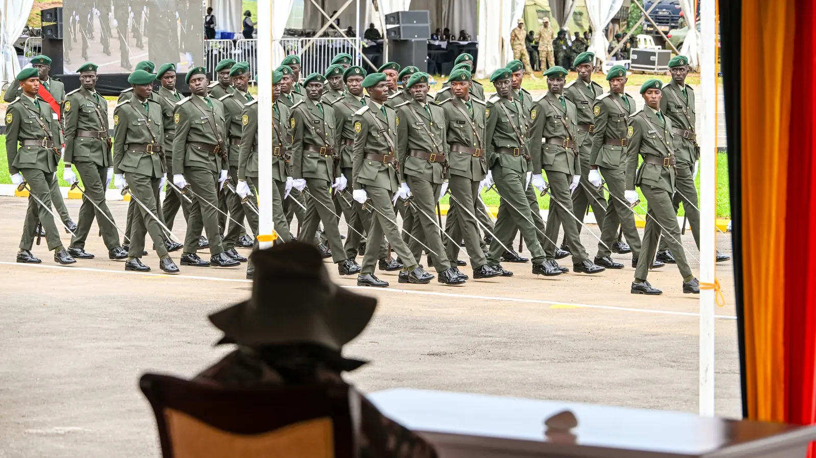 President Museveni commissions 280 UPDF officer cadets, calls for economic protection and crackdown on rural crime.