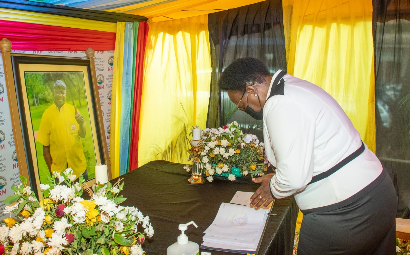 ED Kisaka visits NRM, pays tribute to Oulanyah