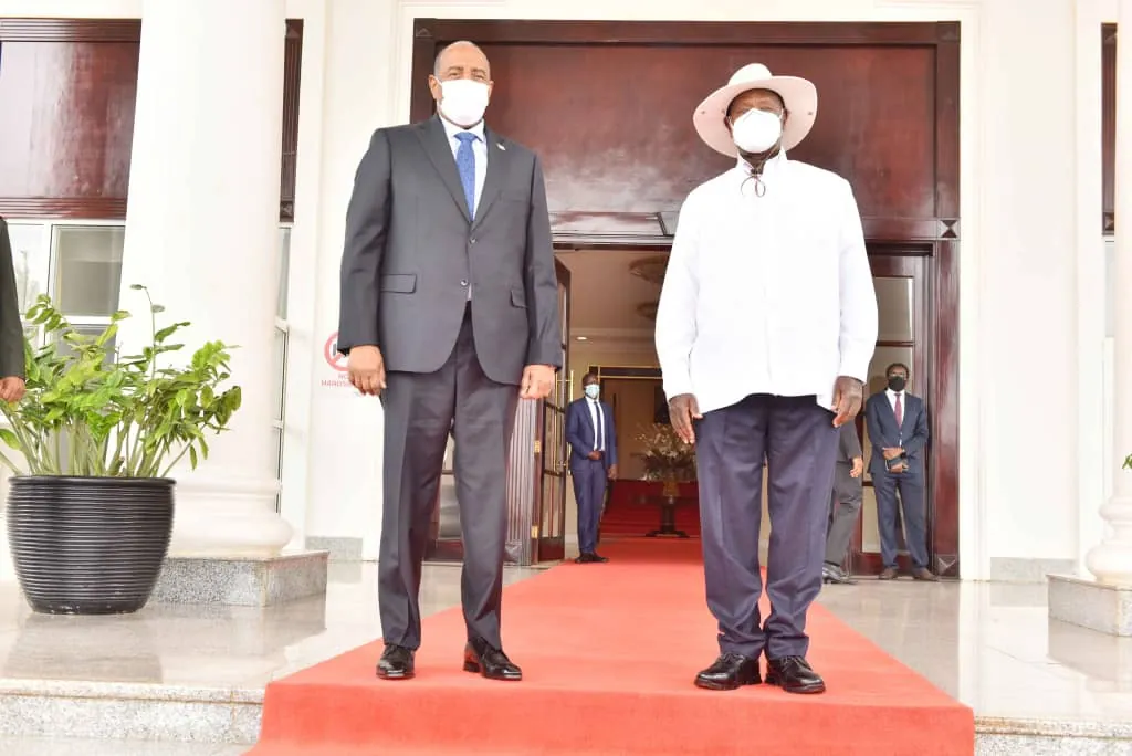 President Museveni, Sudan’s Al-Burhan in bilateral meet
