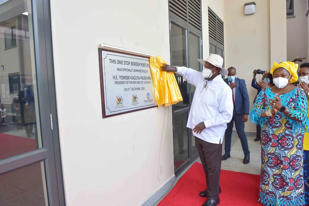 “The country is now open, go back to business'' says, HE Museveni as he commissions Mpondwe One Stop Border Post.