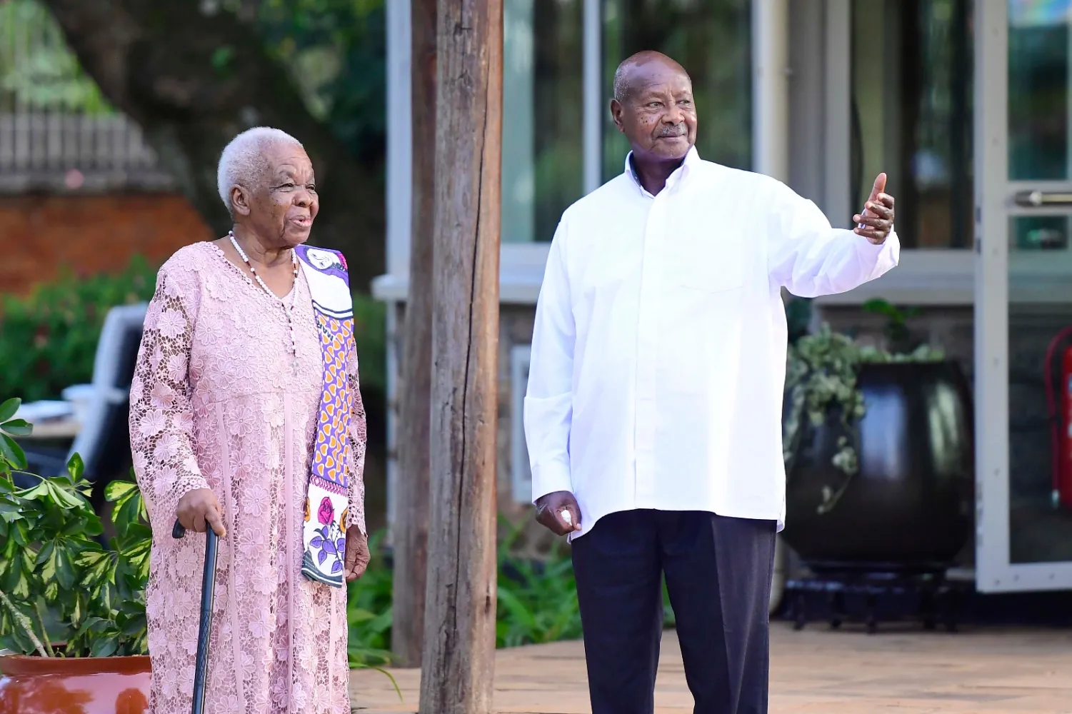 President Museveni appreciates Tanzania’s former First Lady Mama Maria Nyerere for the attending Nyerere beatification prayer day in Uganda