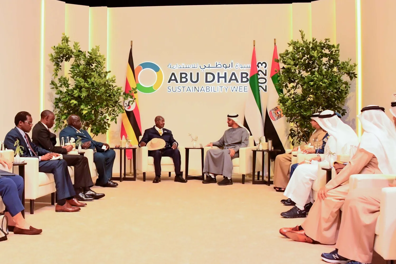PRESIDENT YOWERI MUSEVENI ATTENDS ABU DHABI SUSTAINABILITY SUMMIT 2023