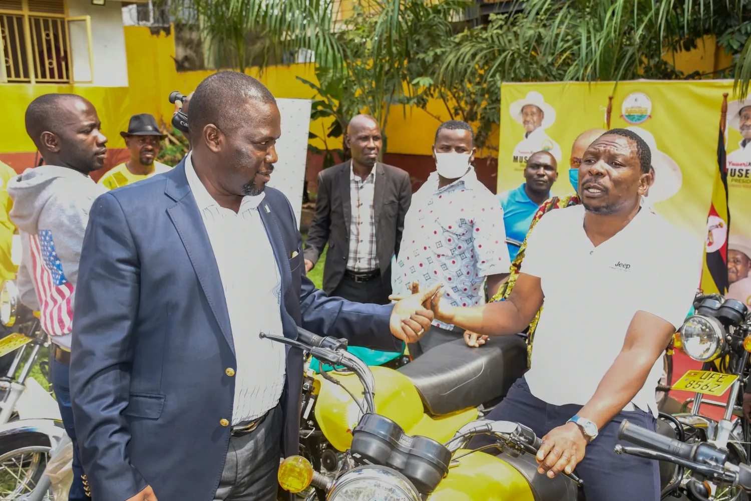 Kampala Chairpersons get motorcycles from NRM Party to enhance their efficiency