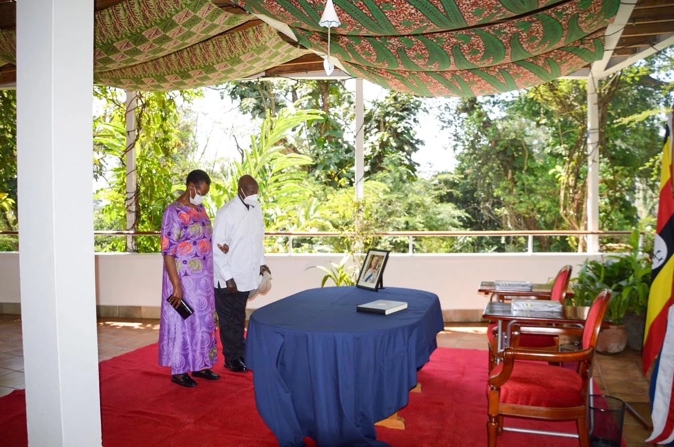 President And First Lady Pay Tribute To Queen Elizabeth