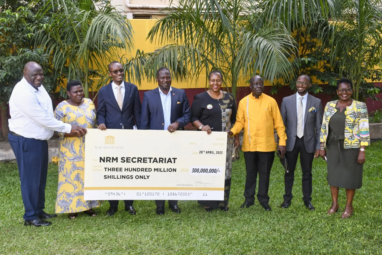 President Museveni donates Shs300m received from Daily Monitor to NRM