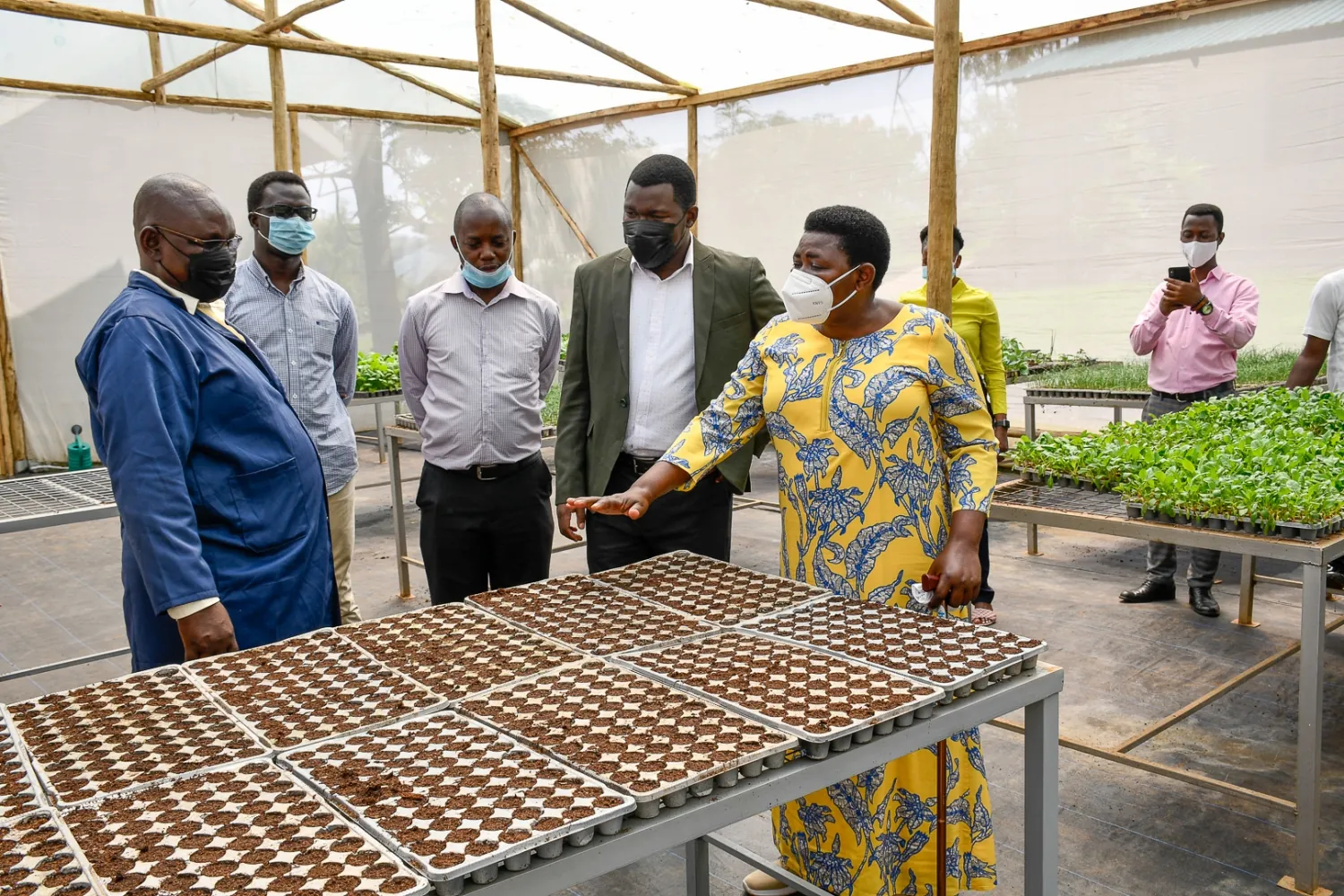 Namayanja visits, hails work done at KCCA Demonstration Farm