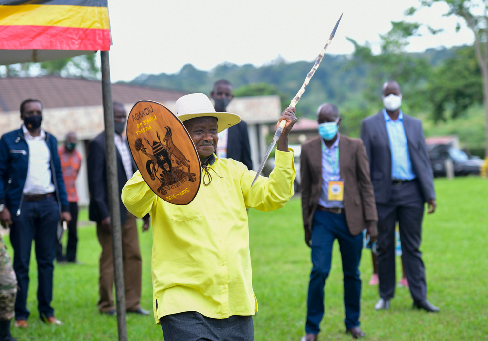 President Museveni in Luwero