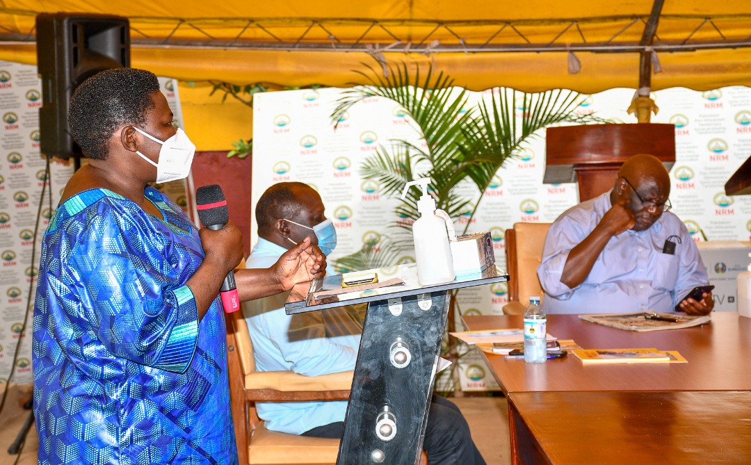 NRM DSG Rose Namayanja Nsereko speaking at the 8th NRM Ideological Clinic